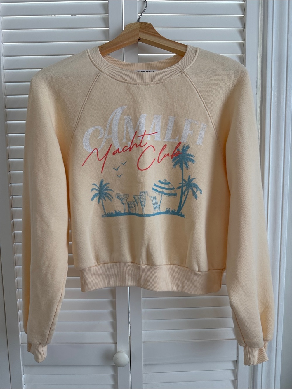 Project Social T Cream Amalfi Yacht Club Graphic Sweatshirt